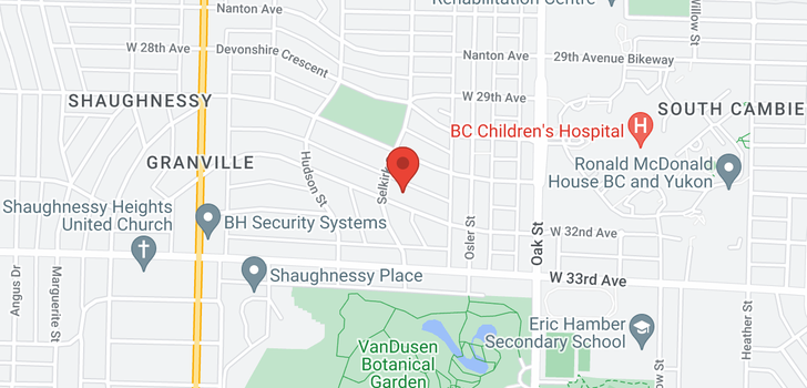 map of 1181 W 32ND AVENUE